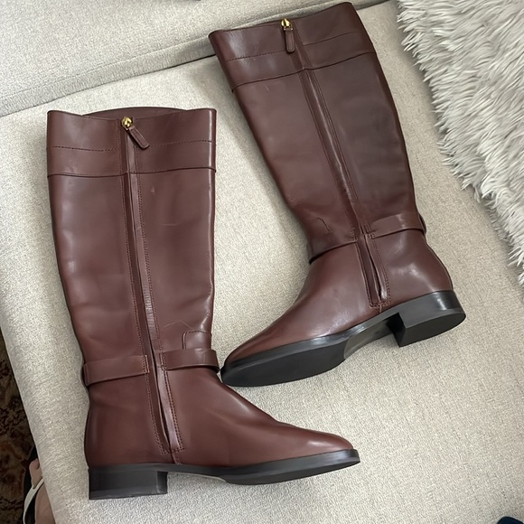 Tory Burch Everly Riding Boots- 6W - Picture 6 of 9